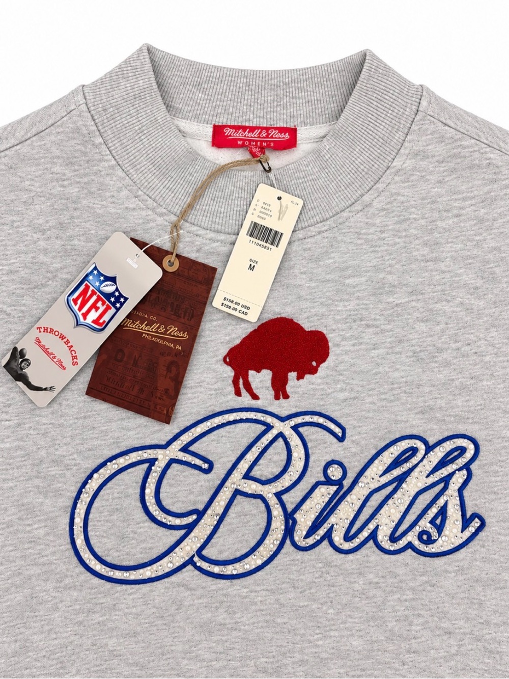 Mitchell & Ness NFL Buffalo Bills Lace-Trim Sweatshirt